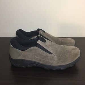 Merrell Boys Brown Suede Slip-On Shoes
